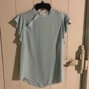 Turquoise blouse from Aritzia